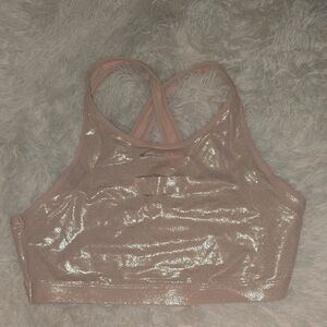 VS PINK Shimmering Pink Women's Sports Bra